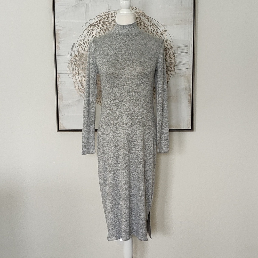 New BR Gray Shirt/Jersey Dress Size S